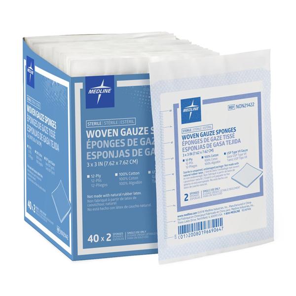 Sponge Gauze Caring Cotton 3x3\